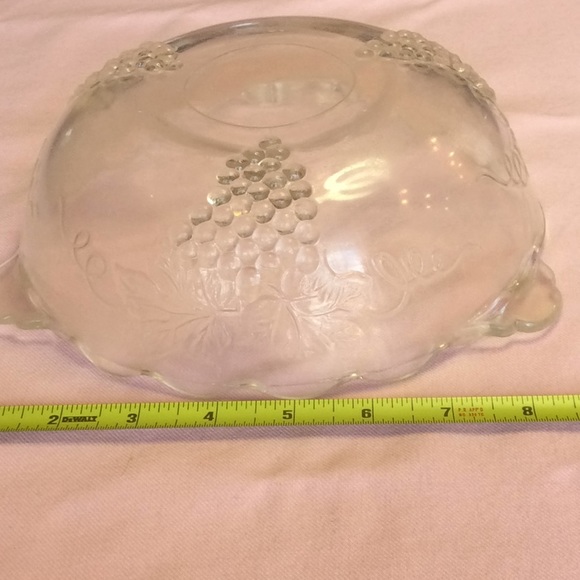 FINAL SALE PRICE Cut Glass Compote & Grape Cluster  Bowl - Picture 4 of 5